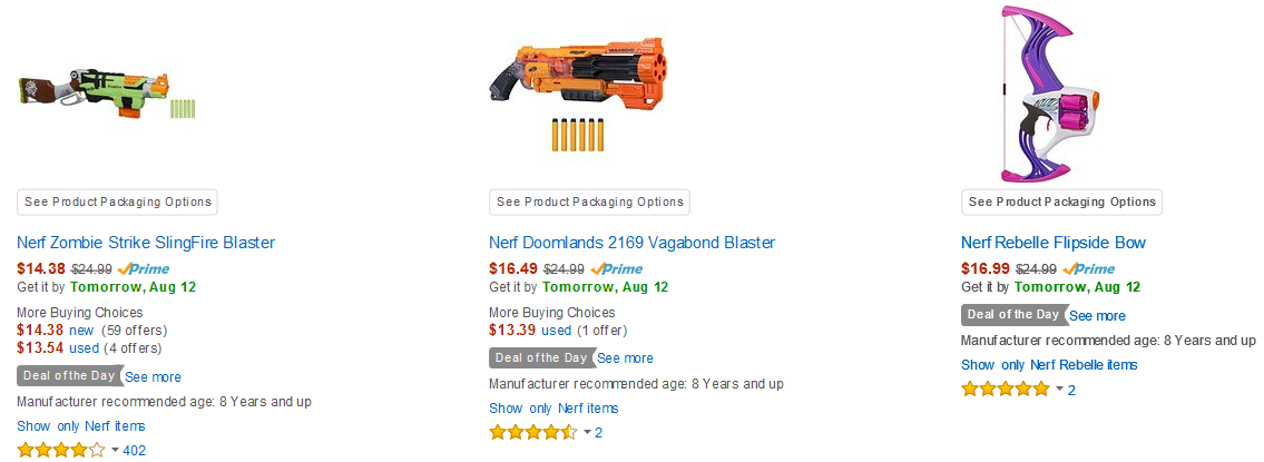 Amazon: Up to 50% off select Nerf toys!