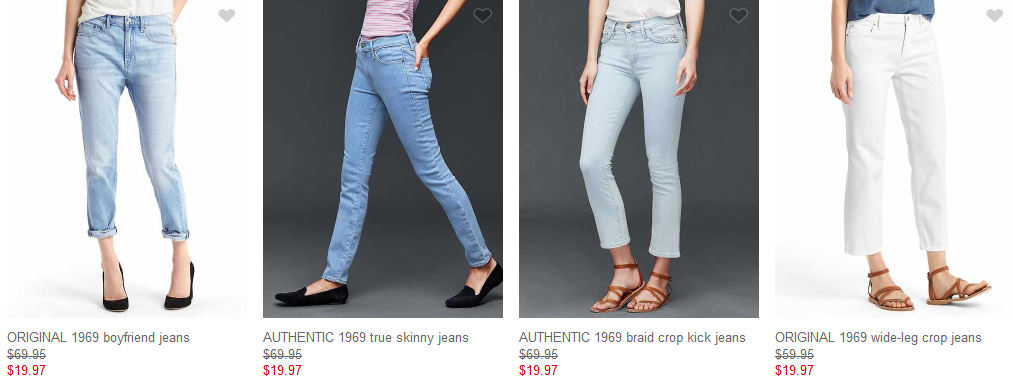 HURRY! GAP – HOT Codes for TODAY only! 50% off Women, Toddler, Baby! 40% off sitewide! Women’s Jeans under $10! HOT!