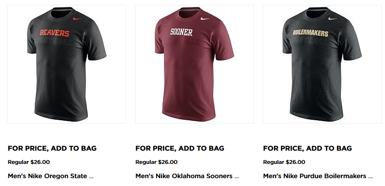 Kohl’s 30% off code! Stacking Codes! Free shipping! WOW – Men’s Nike NCAA Short-Sleeve Tee – Just $10.40!