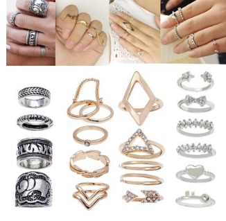 Set of 20 Trendy Silver and Gold Rings—$9.99 + FREE Shipping!