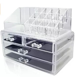 Clear Acrylic Jewelry and Cosmetic Organizer Case—$13.99!!