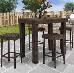 Best Choice Products 5-pc Wicker High Dining Patio Set—$199.99 SHIPPED!