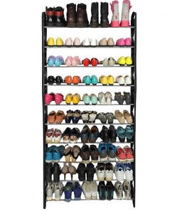 50 Pair 10 Tier Shoe Rack Only $15.99 + FREE Shipping!