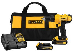 DeWALT 20V MAX Lithium-Ion 1/2″ Compact Drill/Driver Tool Kit—$64.00!! Compare to $129.00!!