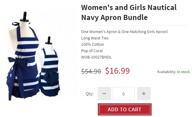 Women’s and Girls’ Apron Bundles Only $16.99 SHIPPED From Flirty Aprons!