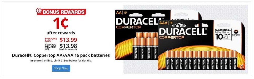 WOW!! Duracell AA/AAA 16-pack Just 1¢ After Office Depot/OfficeMax Rewards!