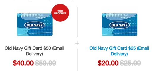 $50 Old Navy, Gap, Baby Gap, or Banana Republic Gift Cards Just $40!