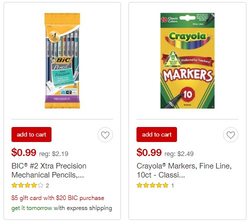LOTS of School Supplies Just 99¢ Each at Target!