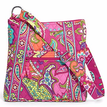 Vera Bradley: 25% OFF + FREE Shipping! Pink Swirls Hipster Crossbody Bag $20.25!!