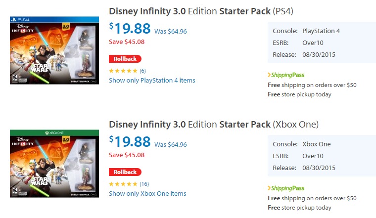 *WOW* Disney Infinity 3.0 Edition Starter Pack ONLY $19.88!! Save $45!!