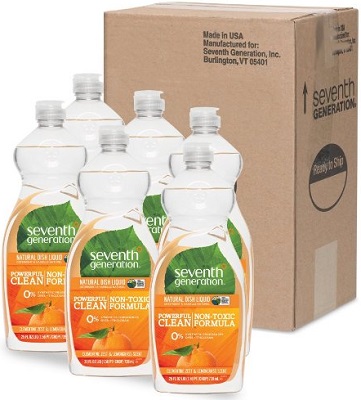 Seventh Generation Natural Dish Liquid Soap, 25-Ounce Bottles (Pack of 6) – ONLY $12.95 Shipped! Stock Up!
