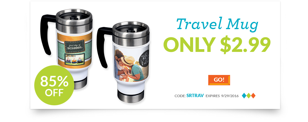 Custom Photo Travel Mug Only $8.98 SHIPPED!
