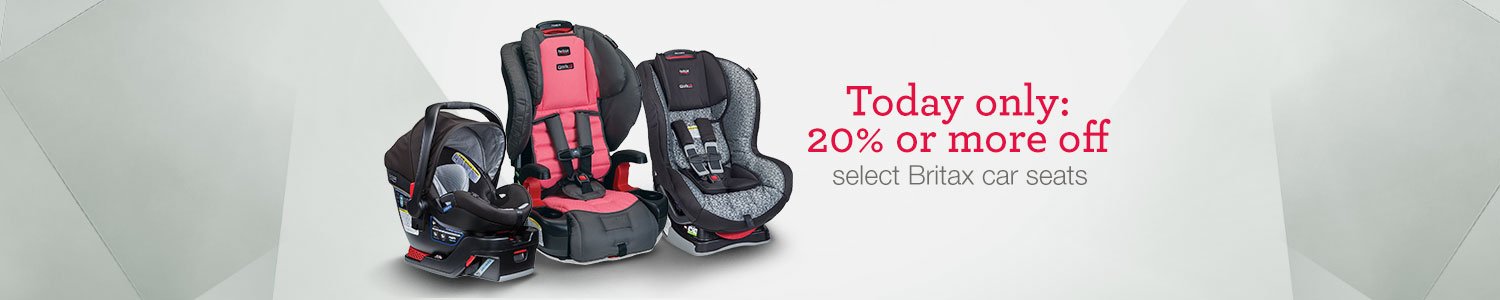 Today only, save 20% or more on select Britax car seats!