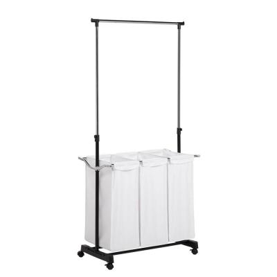Triple Sorter Laundry Center with Hanging Bar – Just $24.80!