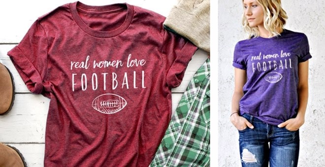 “Real Women Love Football” Tee – Just $13.99!