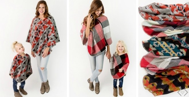 Mommy & Me Ponchos – So cute! Just $15.99 each!