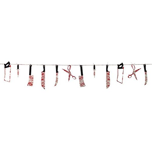 Haunted Asylum Halloween Bloody Weapon Garland – Just $7.59!