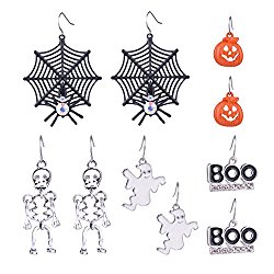Halloween Theme 5 Pairs Drop Earrings – Just $8.99!
