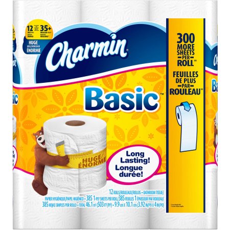 12 Huge Rolls of Charmin Basic TP Only $4.97 After Coupon!