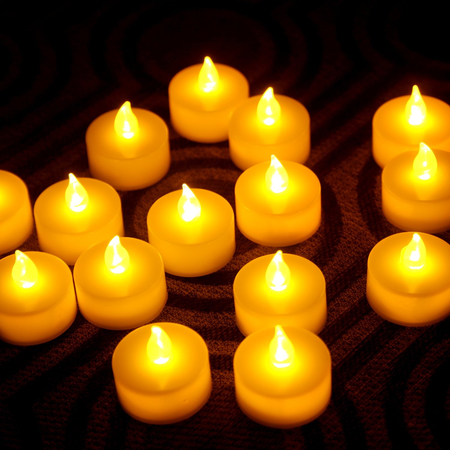 Battery-powered Flameless LED Tealight Candles, Pack of 24 – Just $11.99!
