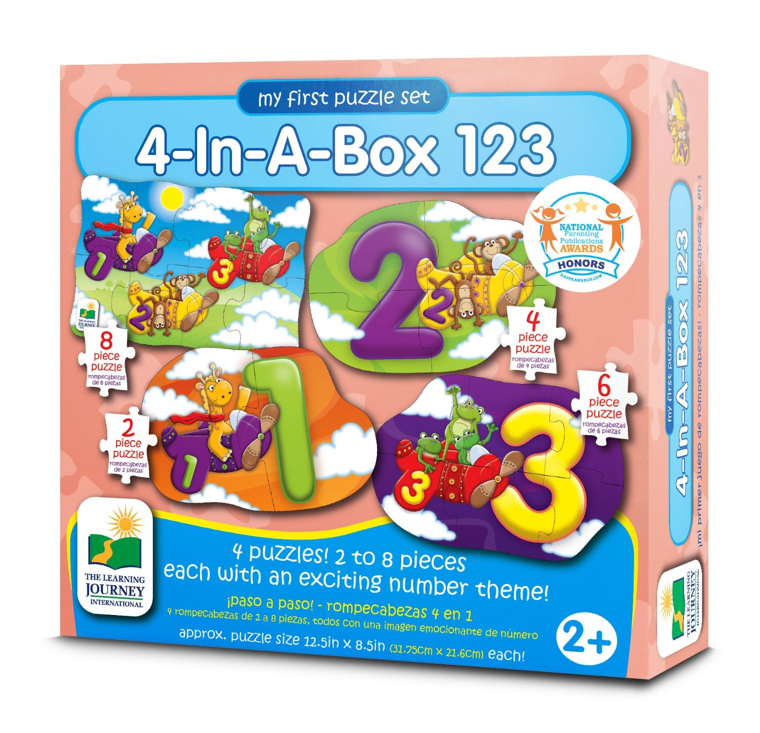 The Learning Journey My First Puzzle Sets 4-In-A-Box Puzzles, 123 or Shapes – Just $5.00!