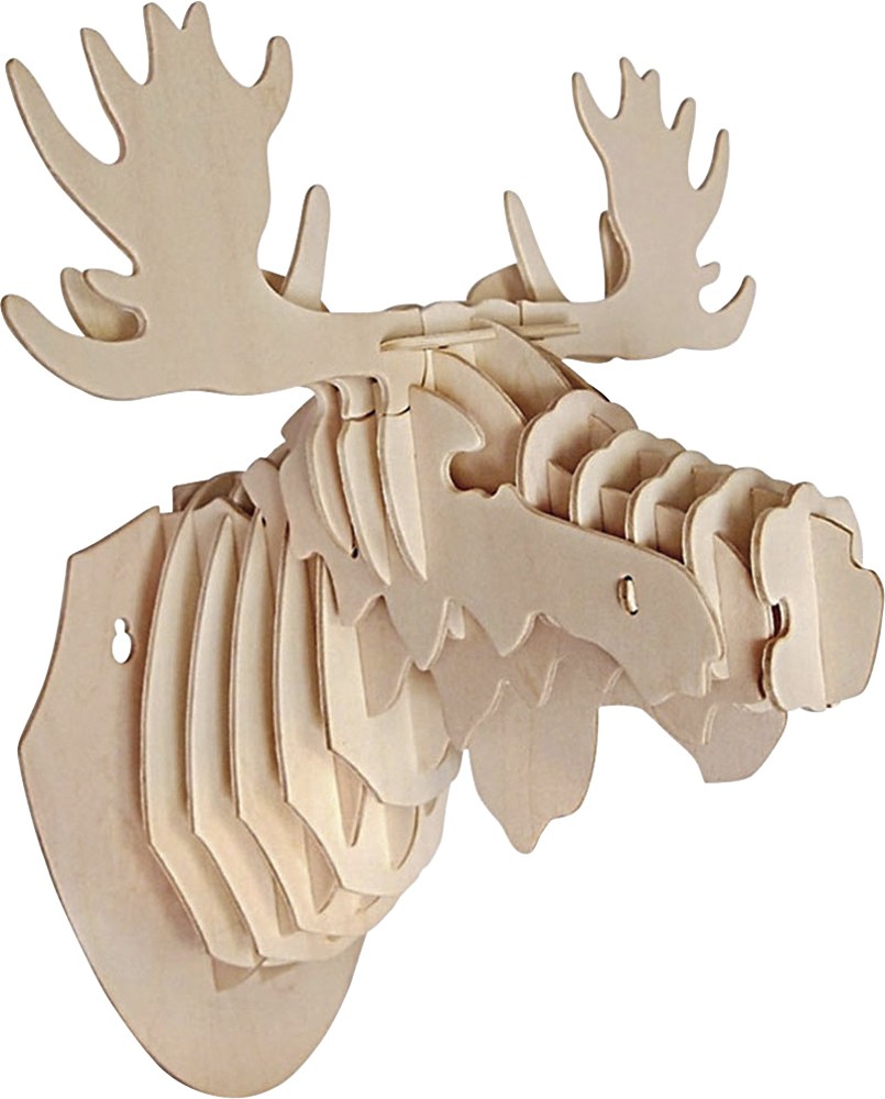 Grand Star Moose Head Wall-Mounted 3D Puzzle – Just $3.99!