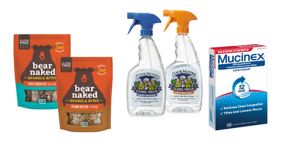 COUPONS: Bear Naked Granola Bites, Four Monks, and Mucinex