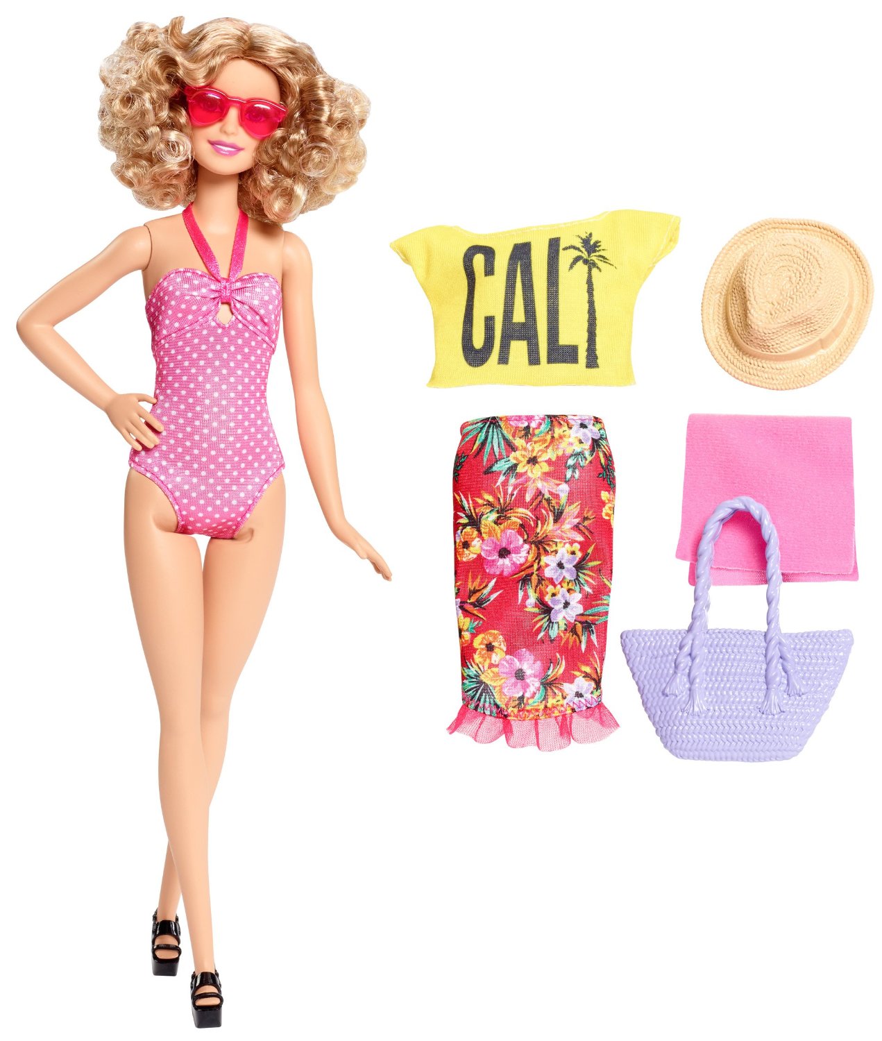 Barbie Glam Vacation Doll, Pink Polka Dot – Just $6.91!