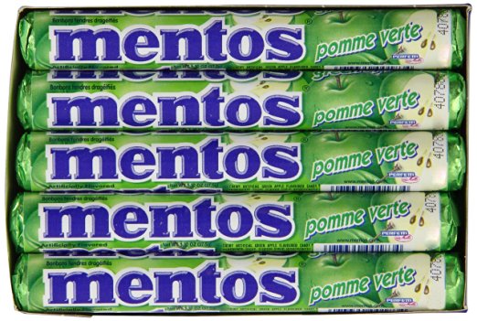 Mentos Rolls, Green Apple – Pack of 15 – Just $6.62!