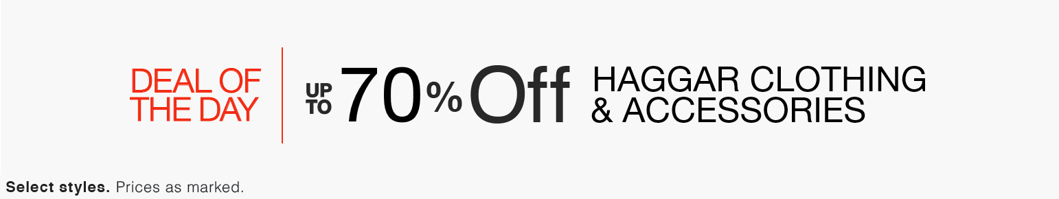 Up to 70% Off Haggar Clothing & Accessories! Prices start at $13.99!