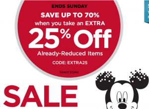 Take An Extra 25% Off Sale Items At The Disney Store!
