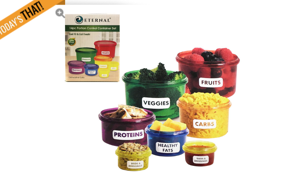 14-Piece Portion Control Container: Set One Set For $8.99 or Two Sets For $15! SHIPS FREE!