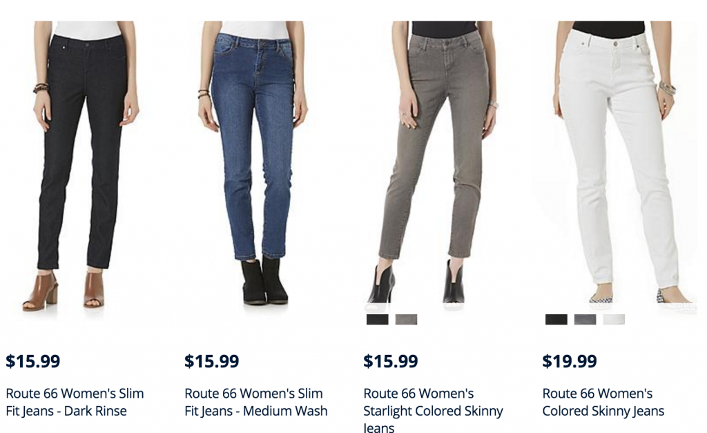 FREE Jeans Plus $4.00 Money Make at Kmart! Route 66 Jeans Are Buy One Get One FREE & Get $20 In SYWR Points!