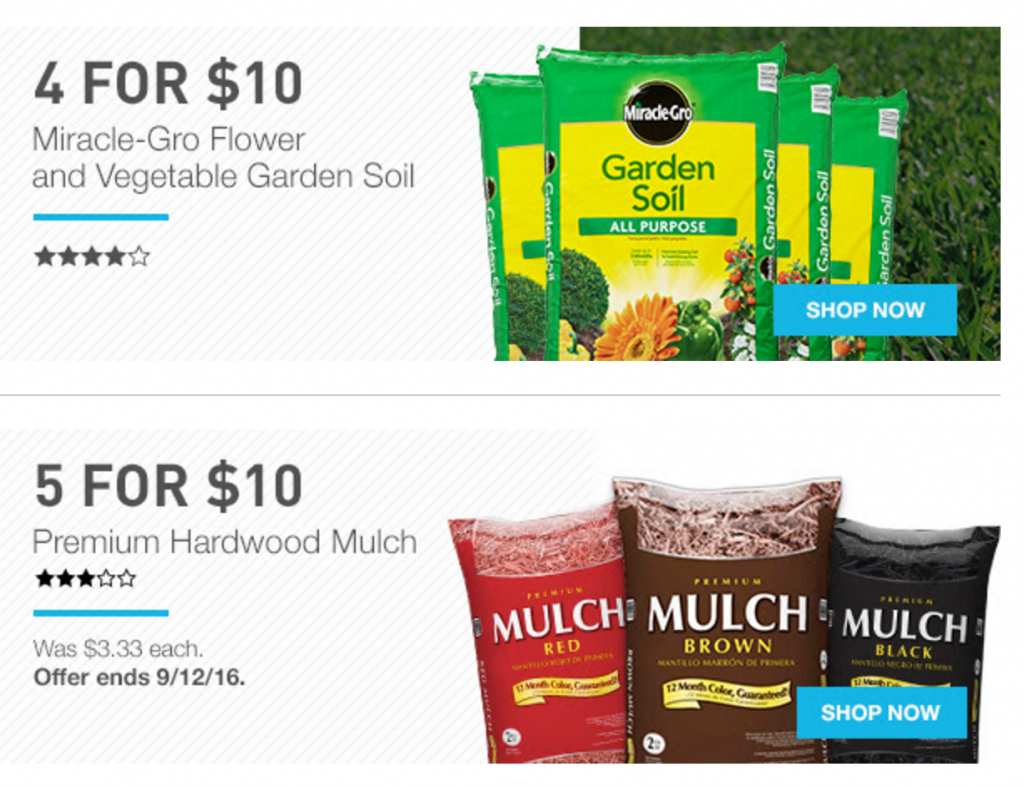 Labor Day Deals At Lowes! Garden Soil 4 For $10, Mulch 5 for $10, Up To 35% Off Appliance & More!
