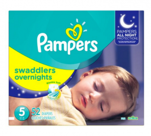 Pampers Size 5 Swaddlers Overnight Diapers 52-Count Just $16.57 Shipped!