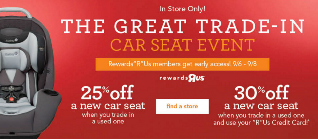 The Great Car Seat Trade-In Event At Babies R Us Is Going On Now!