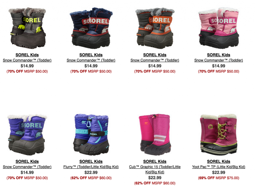 Sorel Kids Snowboots As Low As $14.99! Get Ready For Winter With This Deal!