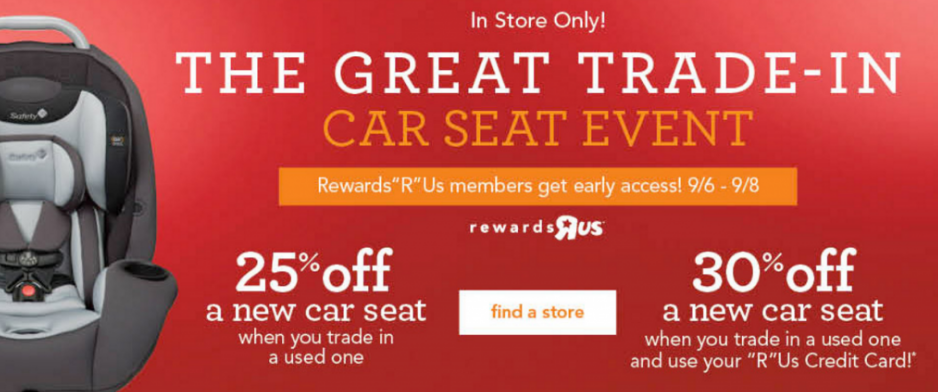 The Great Car Seat Trade-In Event At Babies R Us Is Going On Now!