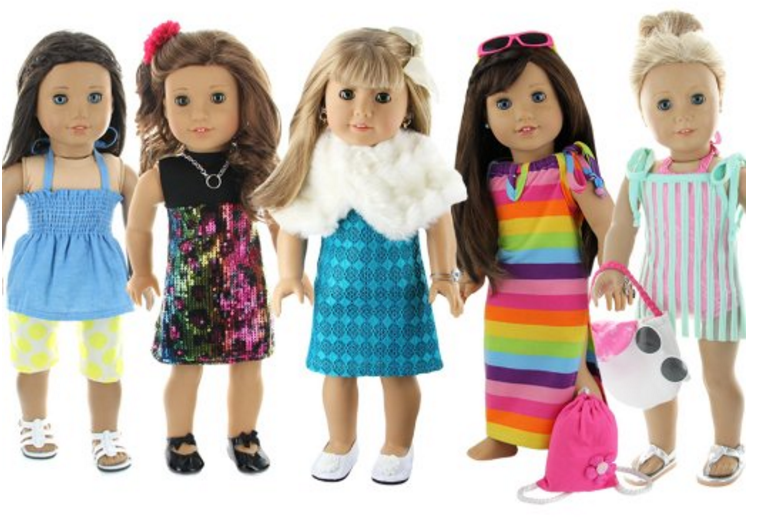 Doll Club of America 28 Piece Clothing Set For 18″ Dolls $49.95!