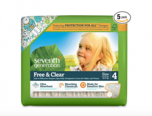 HOT! Take $6.00 Off & Save An Additional 20% On Select Seventh Generation Diapers!