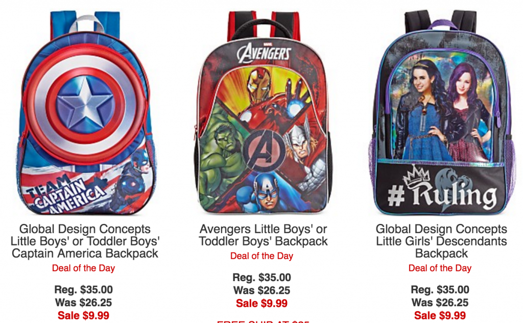Character Backpacks As Low As $9.99 At Macy’s Today Only!