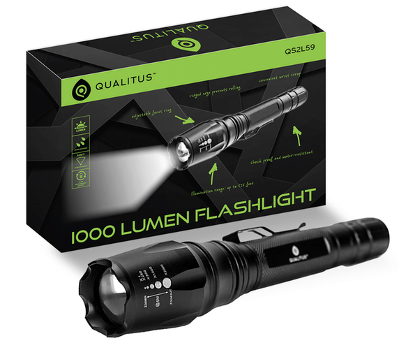 1000 Lumen Qualitus LED Flashlight Only $19.99! (Reg. $79.99) Great Reviews!
