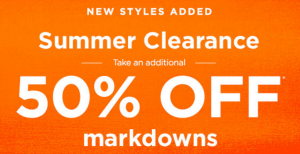 PacSun Summer Clearance Up To An Additional 50% Off Markdowns!