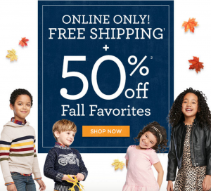 FREE Shipping, 50% Off Fall Favorites, 60% Off Mix & Match & More At Gymboree!