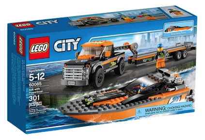 LEGO City Great Vehicles 4×4 with Powerboat Only $17.99! (Reg. $22.49)