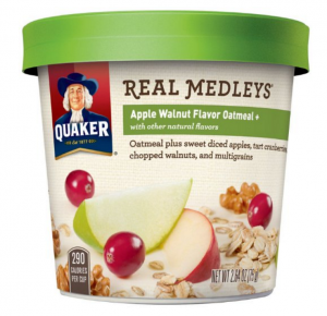 Quaker Real Medley’s Apple Walnut Oatmeal 24-Count Just $23.33 Shipped!