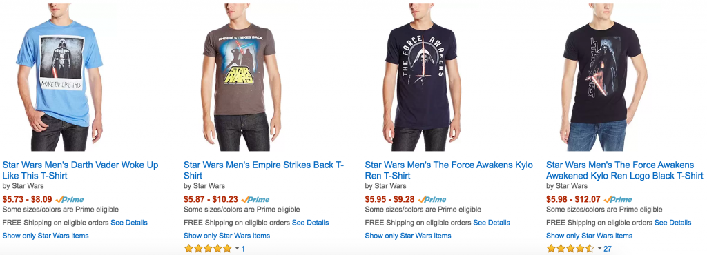 Men’s Star Wars T-Shirts As Low As $5.73 On Amazon!