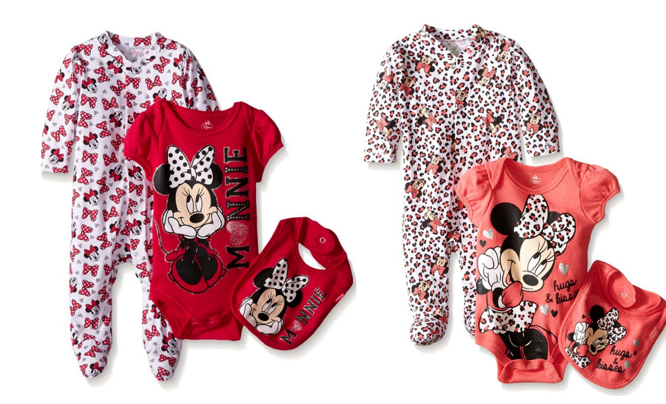 Disney Baby Girls’ Minnie Mouse 3 Piece Layette Set Just $9.59!