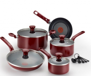 T-fal Excite Nonstick Thermo-Spot Dishwasher & Oven Safe 14-Piece Cookware Set As Low As $49.99!