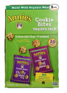 Annie’s Cookie Bites Variety Pack 10-count 6-pack for just $31.55!